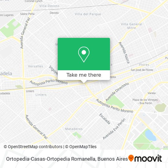 Mapa de Ortopedia-Casas-Ortopedia Romanella