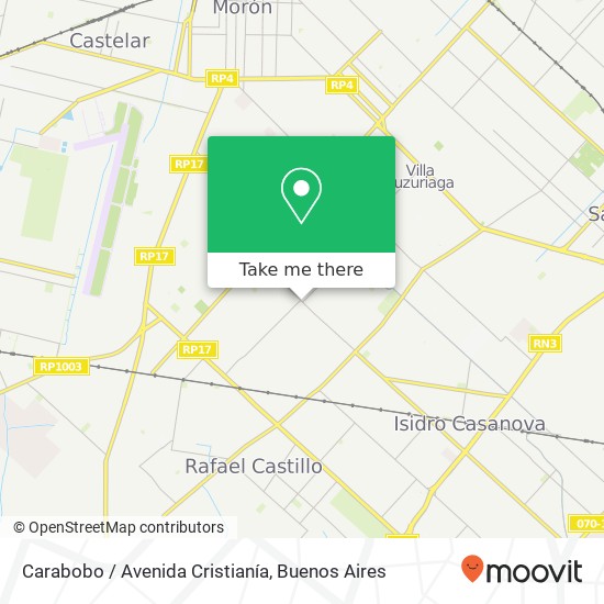 Carabobo / Avenida Cristianía map