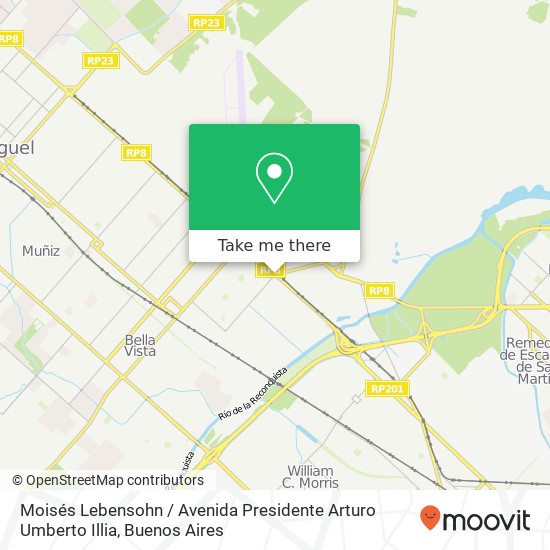 Moisés Lebensohn / Avenida Presidente Arturo Umberto Illia map