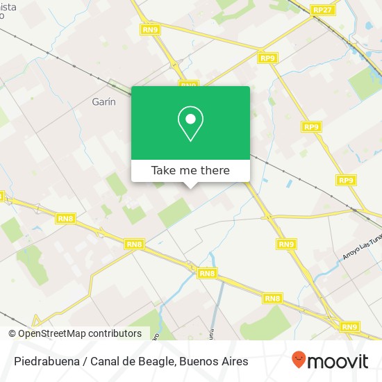 Mapa de Piedrabuena / Canal de Beagle