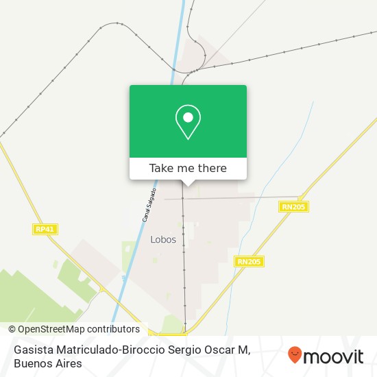 Gasista Matriculado-Biroccio Sergio Oscar M map