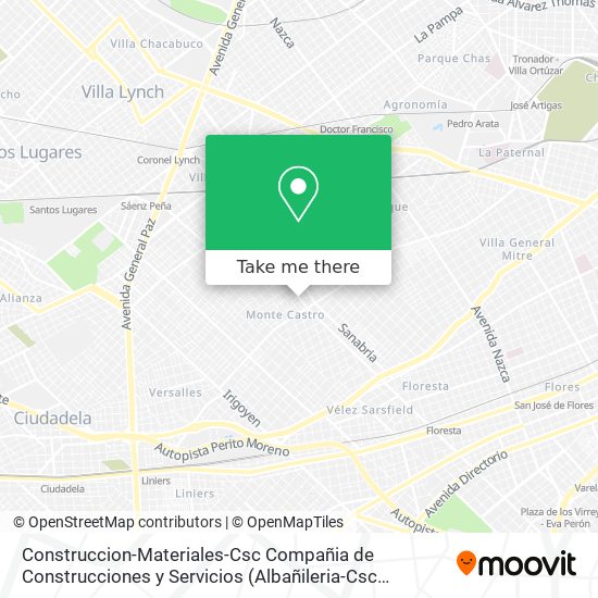 Mapa de Construccion-Materiales-Csc Compañia de Construcciones y Servicios