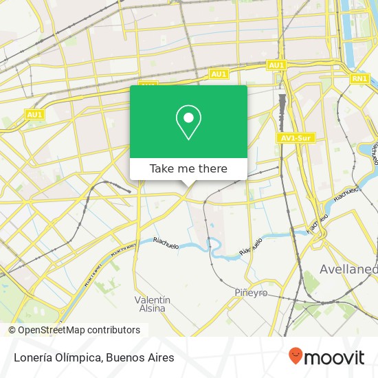 Lonería Olímpica map