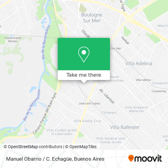 Mapa de Manuel Obarrio / C. Echagüe