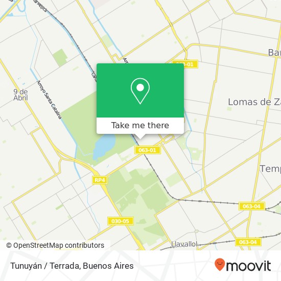 Tunuyán / Terrada map