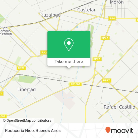 Mapa de Rosticería Nico