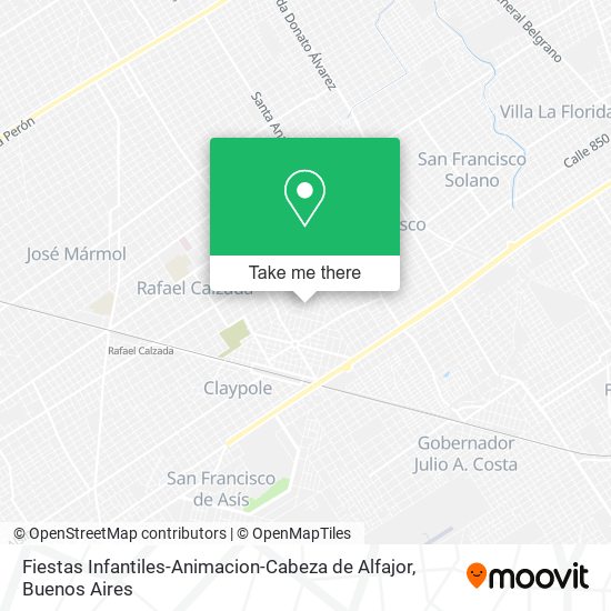 Fiestas Infantiles-Animacion-Cabeza de Alfajor map