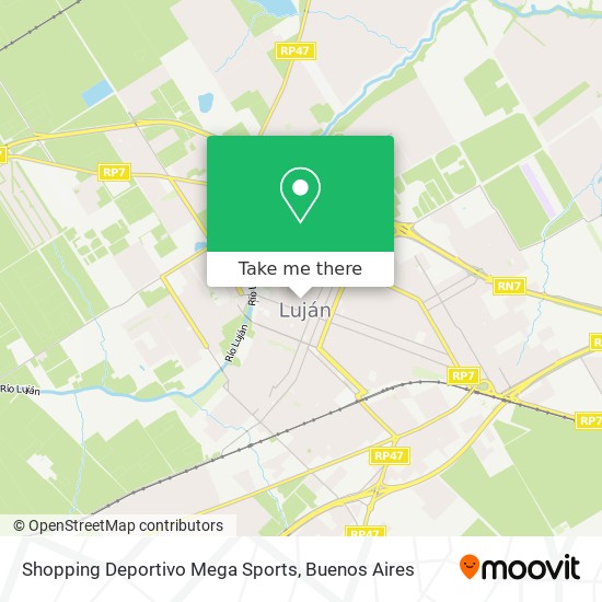 Shopping Deportivo Mega Sports map