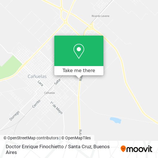 Doctor Enrique Finochietto / Santa Cruz map