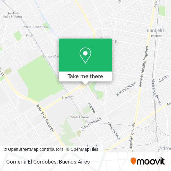 Gomería El Cordobés map