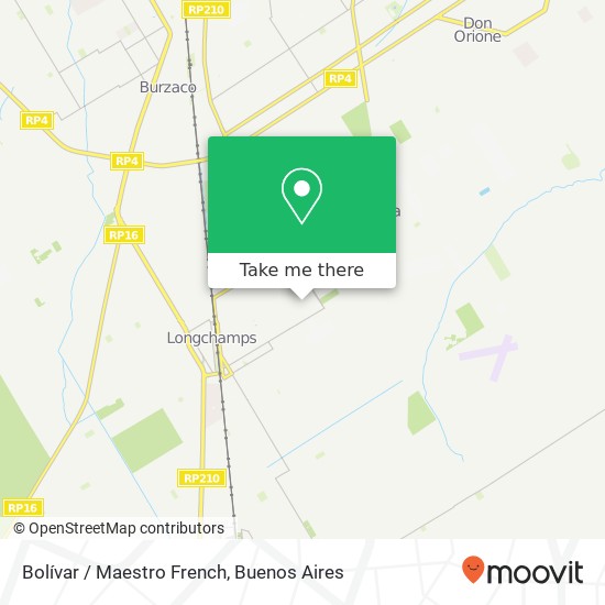 Bolívar / Maestro French map