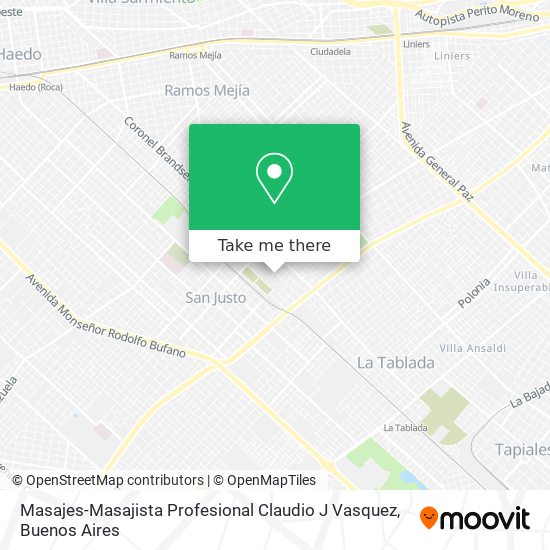 Mapa de Masajes-Masajista Profesional Claudio J Vasquez