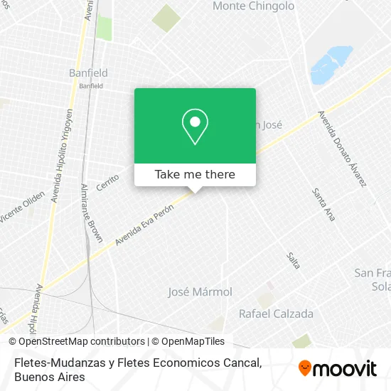 Mapa de Fletes-Mudanzas y Fletes Economicos Cancal