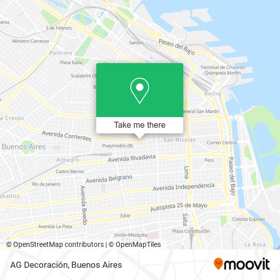 AG Decoración map