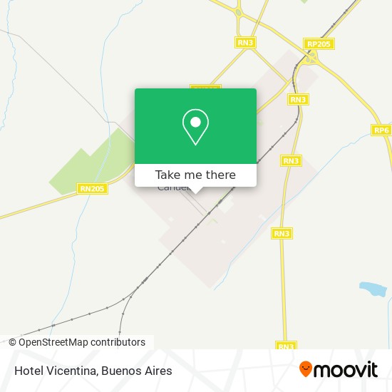 Hotel Vicentina map