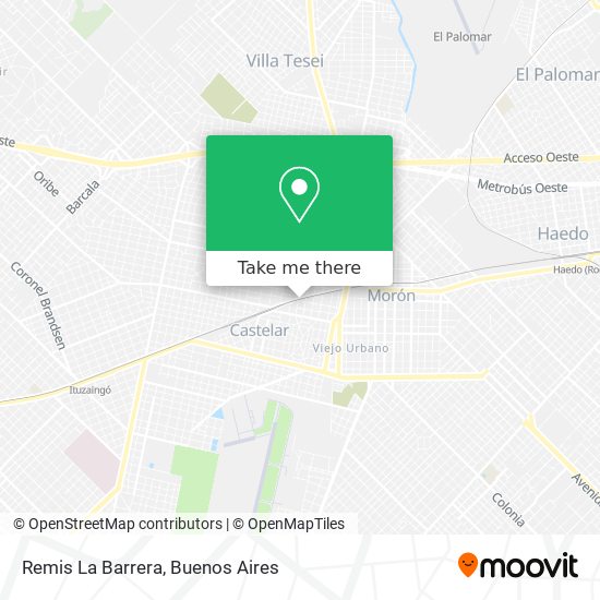 Mapa de Remis La Barrera