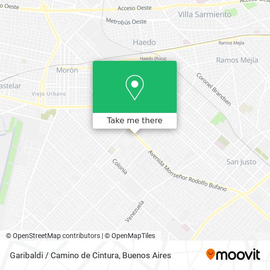Mapa de Garibaldi / Camino de Cintura