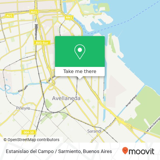 Estanislao del Campo / Sarmiento map