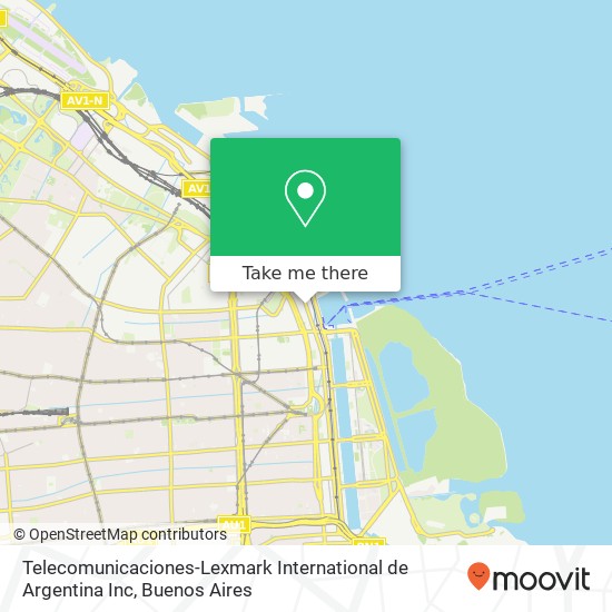 Telecomunicaciones-Lexmark International de Argentina Inc map