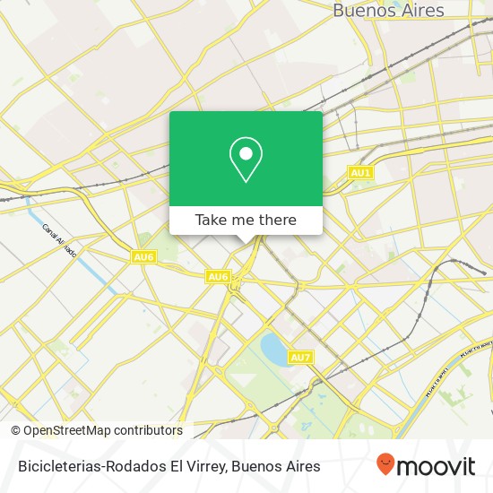 Bicicleterias-Rodados El Virrey map