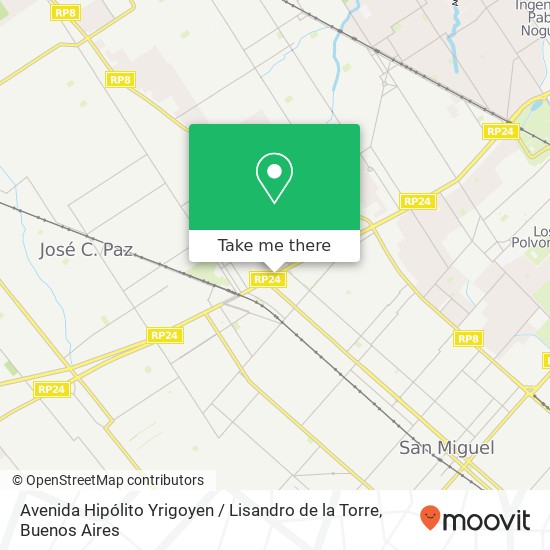 Mapa de Avenida Hipólito Yrigoyen / Lisandro de la Torre