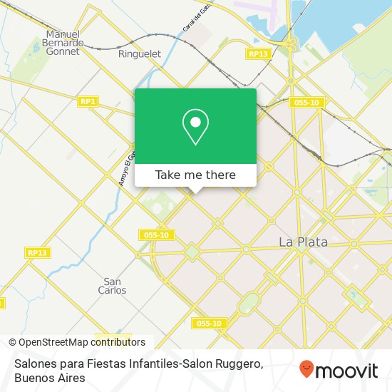 Salones para Fiestas Infantiles-Salon Ruggero map