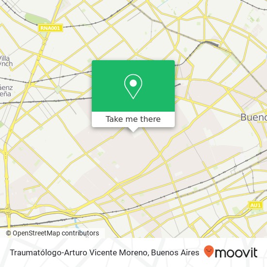Traumatólogo-Arturo Vicente Moreno map