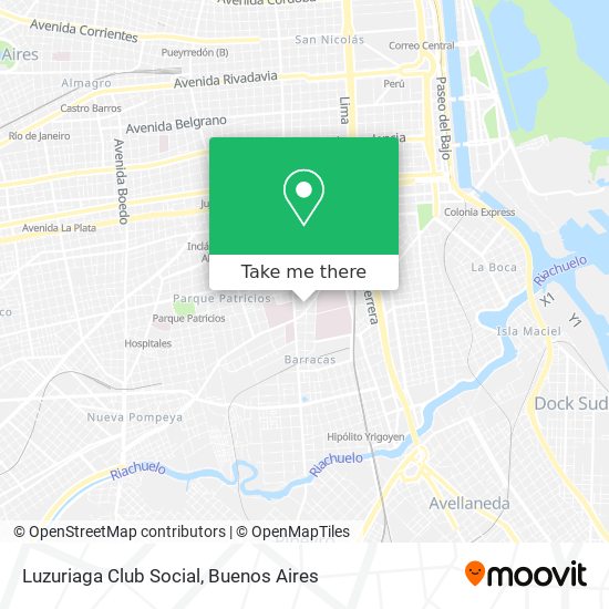 Luzuriaga Club Social map