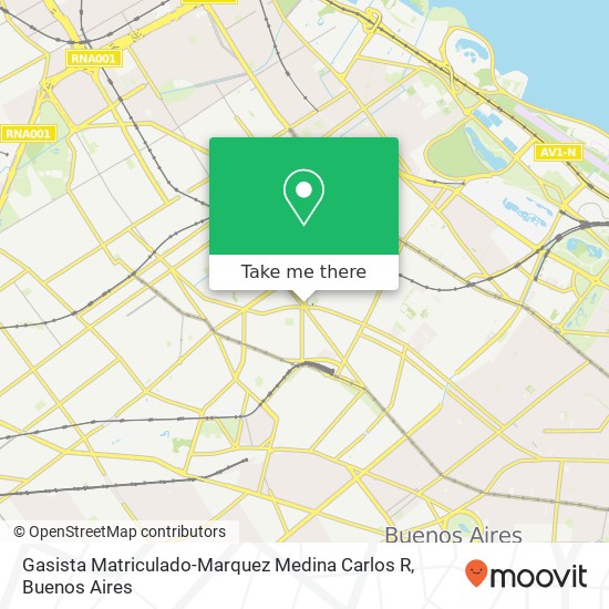 Mapa de Gasista Matriculado-Marquez Medina Carlos R