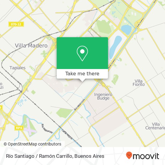 Río Santiago / Ramón Carrillo map