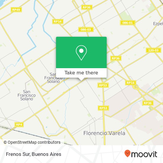 Frenos Sur map