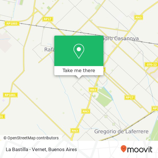 La Bastilla - Vernet map