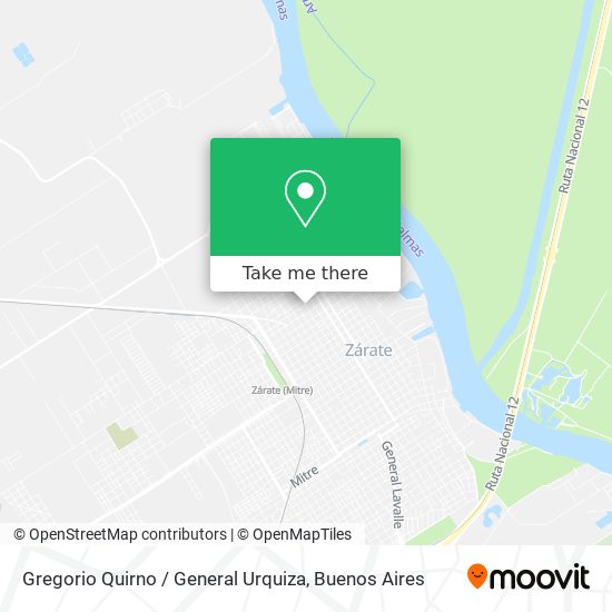 Gregorio Quirno / General Urquiza map