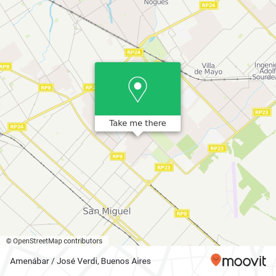 Amenábar / José Verdi map