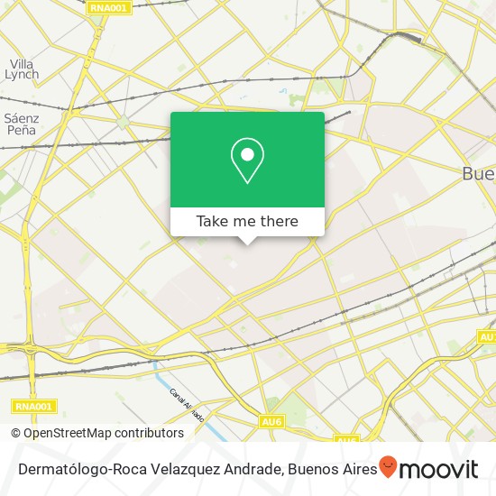 Mapa de Dermatólogo-Roca Velazquez Andrade