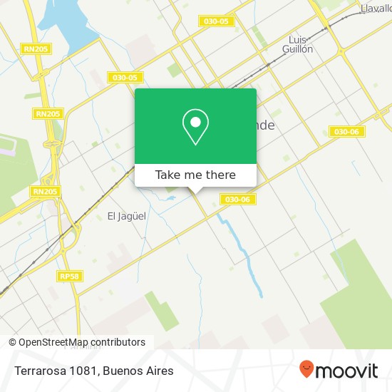Mapa de Terrarosa 1081