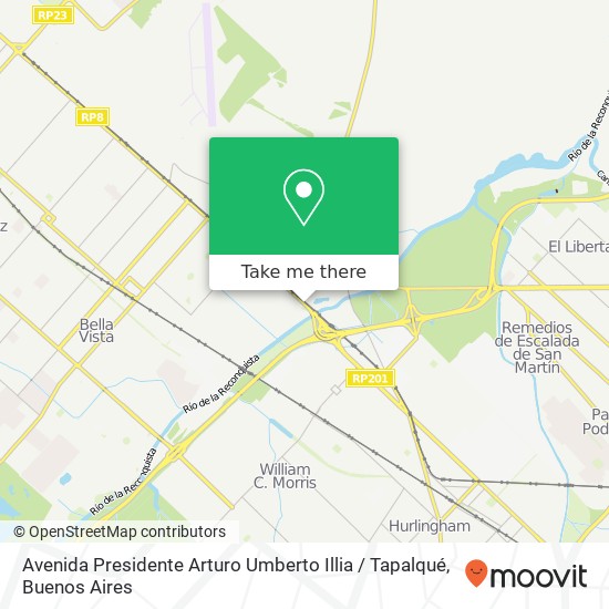 Avenida Presidente Arturo Umberto Illia / Tapalqué map