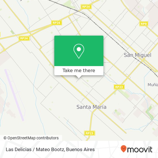 Las Delicias / Mateo Bootz map