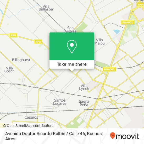 Avenida Doctor Ricardo Balbín / Calle 46 map