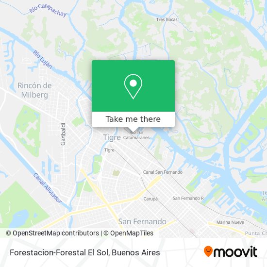 Forestacion-Forestal El Sol map