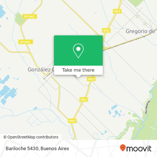 Bariloche 5430 map