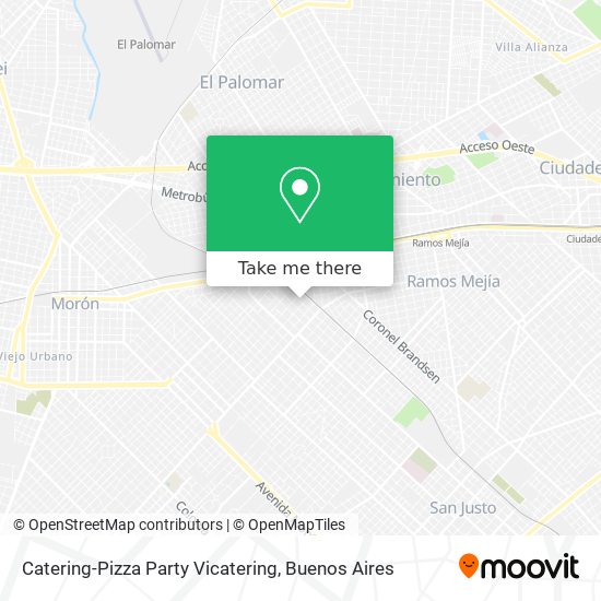 Catering-Pizza Party Vicatering map