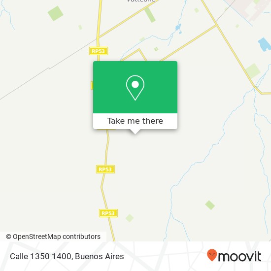 Calle 1350 1400 map