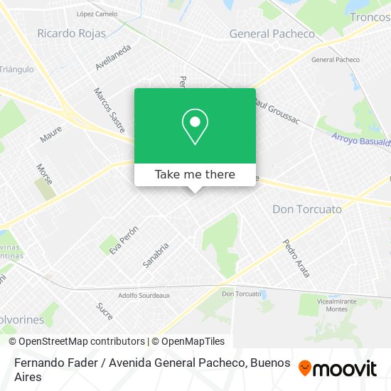 Fernando Fader / Avenida General Pacheco map