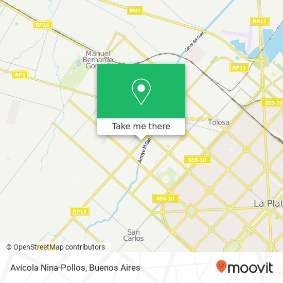 Avícola Nina-Pollos map