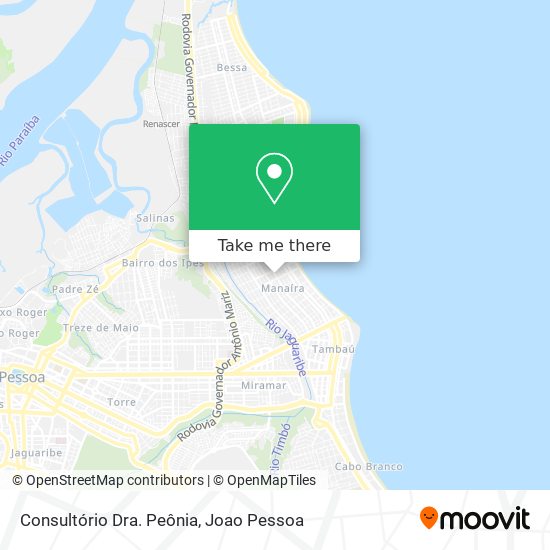 Consultório Dra. Peônia map