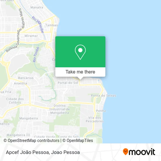 Apcef João Pessoa map