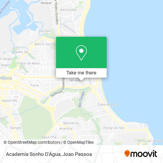 Academia Sonho D'Água map