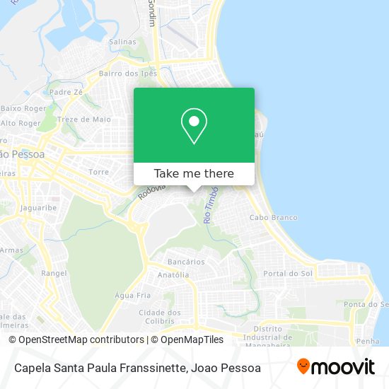 Capela Santa Paula Franssinette map