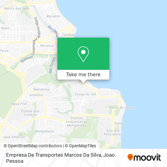 Mapa Empresa De Transportes Marcos Da Silva